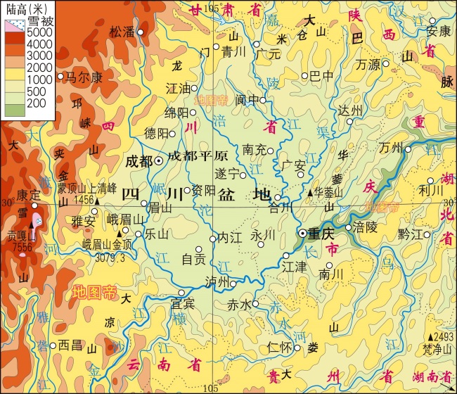 四川是哪四条河？为何不是三川或五川